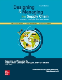 Cover image: Designing and Managing the Supply Chain: Concepts  Strategies and Case Studies 4th edition 9780073403366