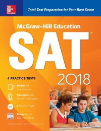 Cover image: McGraw-Hill Education SAT 2018 1st edition 9781260010381