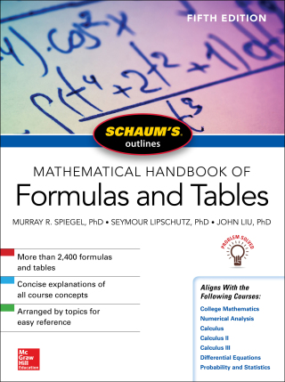 Titelbild: Schaum's Outline of Mathematical Handbook of Formulas and Tables 5th edition 9781260010534