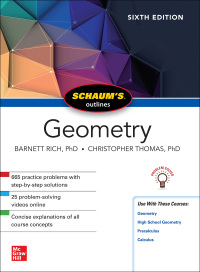 Imagen de portada: Schaum's Outline of Geometry 6th edition 9781260010572