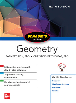 Cover image: Schaum's Outline of Geometry 6th edition 9781260010572