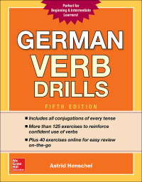 Imagen de portada: German Verb Drills, Fifth Edition 5th edition 9781260010602