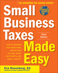 Cover image: Small Business Taxes Made Easy, Third Edition 3rd edition 9781260010763