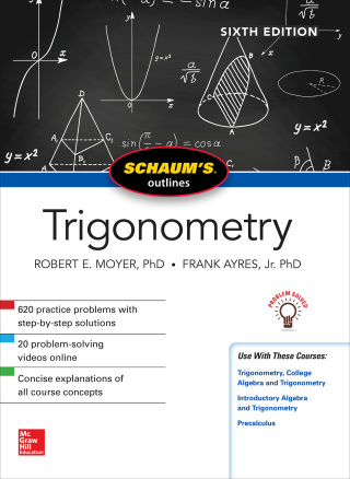 Cover image: Schaum's Outline of Trigonometry 6th edition 9781260011487