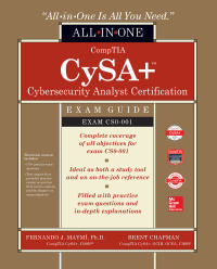 صورة الغلاف: CompTIA CySA+ Cybersecurity Analyst Certification All-in-One Exam Guide (CS0-001) 1st edition 9781260011814