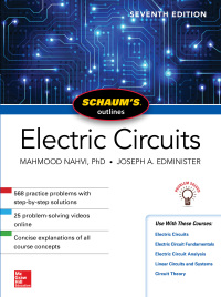 Cover image: Schaum's Outline of Electric Circuits, seventh edition 7th edition 9781260011968