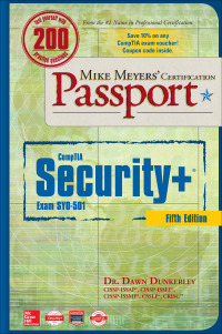 Cover image: Mike Meyers' CompTIA Security+ Certification Passport, Fifth Edition  (Exam SY0-501) 5th edition 9781260026566
