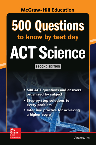 Cover image: 500 ACT Science Questions to Know by Test Day, Second Edition 2nd edition 9781260108309