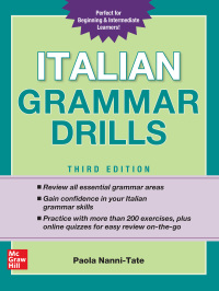 Cover image: Italian Grammar Drills, Third Edition 3rd edition 9781260116199