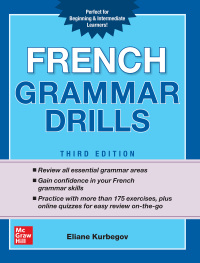 Imagen de portada: French Grammar Drills, Third Edition 3rd edition 9781260116212