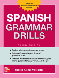 Cover image: Spanish Grammar Drills, Third Edition 3rd edition 9781260116236