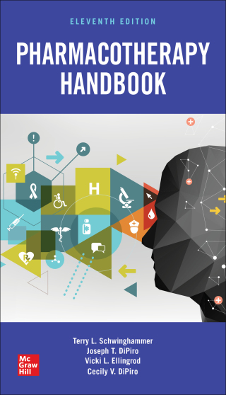 Cover image: Pharmacotherapy Handbook 11th edition 9781260116694