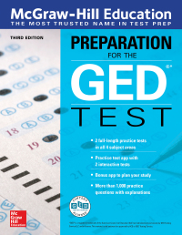 صورة الغلاف: McGraw-Hill Education Preparation for the GED Test, Third Edition 3rd edition 9781260118285