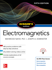 Imagen de portada: Schaum's Outline of Electromagnetics, Fifth Edition 5th edition 9781260120974