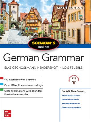 Cover image: Schaum's Outline of German Grammar, Sixth Edition 6th edition 9781260120998