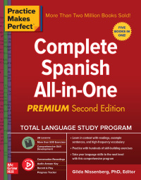 Cover image: Practice Makes Perfect: Complete Spanish All-in-One, Premium Edition 2nd edition 9781260121056