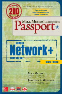 Imagen de portada: Mike Meyers' CompTIA Network  Certification Passport (Exam N10-007) 6th edition 9781260121186