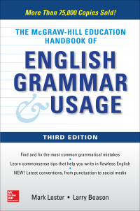 Cover image: McGraw-Hill Education Handbook of English Grammar & Usage 3rd edition 9781260121674