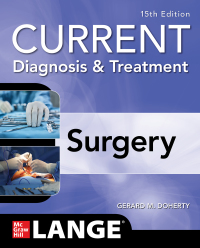 Cover image: Current Diagnosis and Treatment Surgery 15th edition 9781260122213