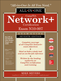 Cover image: CompTIA Network  Certification All-in-One Exam Guide (Exam N10-007) 7th edition 9781260122381