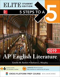 Imagen de portada: 5 Steps to a 5: AP English Literature 2019 Elite Student Edition 1st edition 9781260122565