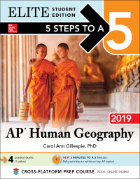 Imagen de portada: 5 Steps to a 5: AP Human Geography 2019 Elite Student Edition 1st edition 9781260122909