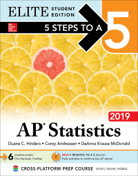 Imagen de portada: 5 Steps to a 5: AP Statistics 2019 Elite Student Edition 1st edition 9781260123265