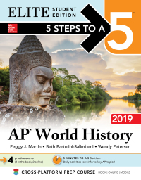 Imagen de portada: 5 Steps to a 5: AP World History 2019 Elite Student Edition 1st edition 9781260123425