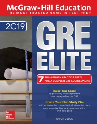 Imagen de portada: McGraw-Hill Education GRE ELITE 2019 5th edition 9781260128635