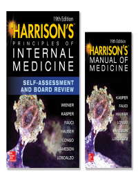 Cover image: Harrison's Principles of Internal Medicine Self-Assessment and Board Review, 19th Edition and Harrison's Manual of Medicine 19th Edition (EBook) VAL PAK 19th edition 9781260128871