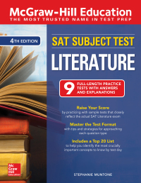 Cover image: McGraw-Hill Education SAT Subject Test Literature, Fourth Edition 4th edition 9781260142754