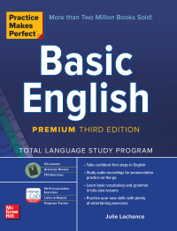 表紙画像: Practice Makes Perfect: Basic English, Premium Edition 3rd edition 9781260143720