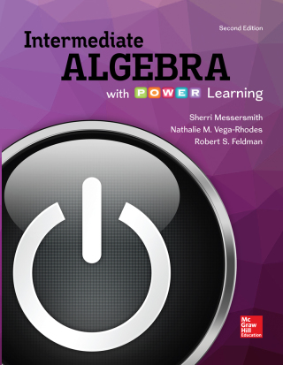 Cover image: Intermediate Algebra with P.O.W.E.R. Learning 2nd edition 9781259610240