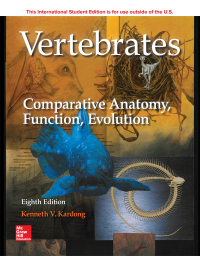 Cover image: Vertebrates: Comparative Anatomy, Function, Evolution 8th edition 9781260092042