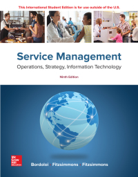 表紙画像: Service Management: Operations, Strategy, Information Technology 9th edition 9781260092424