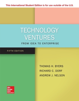 Cover image: ISE Technology Ventures 5th edition 9781260085082