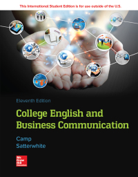 Imagen de portada: College English and Business Communication 11th edition 9781260085341