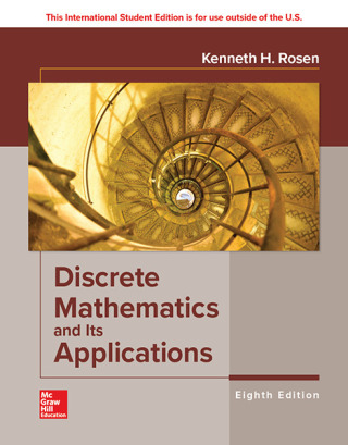 表紙画像: ISE Discrete Mathematics and Its Applications 8th edition 9781260091991