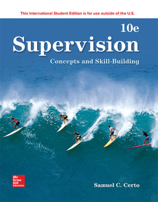Cover image: ISE Supervision: Concepts and Skill-Building 10th edition 9781260092950