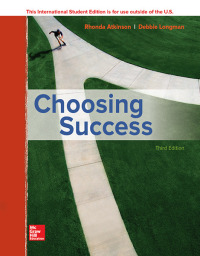 Cover image: ISE Choosing Success 3rd edition 9781260092141