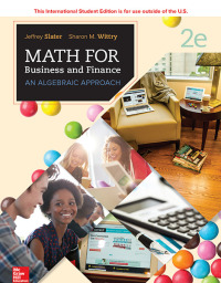 Cover image: Math for Business and Finance 2nd edition 9781260092516
