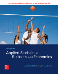 Cover image: ISE Applied Statistics in Business and Economics 6th edition 9781260092523