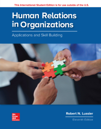Imagen de portada: Human Relations in Organizations: Applications and Skill Building 11th edition 9781260098112