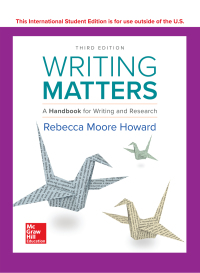 表紙画像: Writing Matters 3rd edition 9781260098686