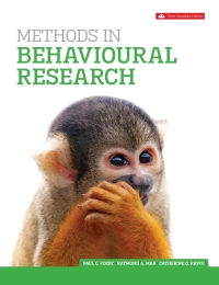 Cover image: Methods In Behavioural Research (Canadian Edition) 3rd edition 9781259654770