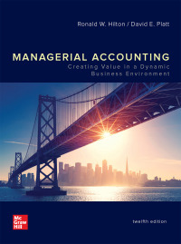 Cover image: Managerial Accounting: Creating Value in a Dynamic Business Environment 12th edition 9781259969515