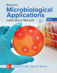Cover image: Benson's Microbiological Applications Laboratory Manual--Concise Version 15th edition 9781260258981