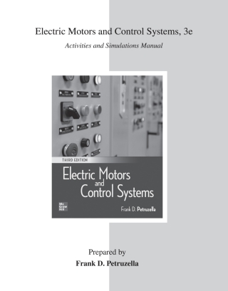 Cover image: Activities Manual for Electric Motors and Control Systems 3rd edition 9781260439380