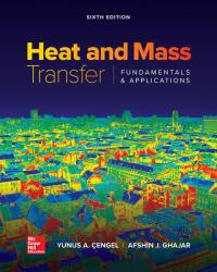 Cover image: Heat and Mass Transfer: Fundamentals and Applications 6th edition 9780073398198