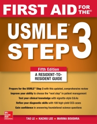 Cover image: First Aid for the USMLE Step 3 5th edition 9781260440317